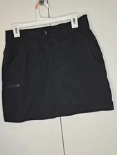 32 Degrees Cool Skort Women’s Size S Black Elastic Waist Shorts Skirt