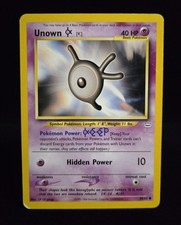 Pokémon TCG - UNOWN (K) - 58/64 - UNLIMITED - NEO REVELATION (2001) - WOTC - LP on eBay