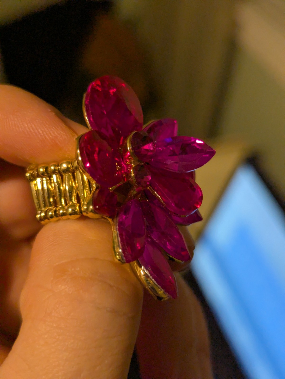 Fuchsia stretch Ring - image 11