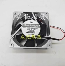 Sanyo 109E1224A105 DC24V 0.37A 12CM 2-Wire Aluminum Frame Inverter Cooling Fan