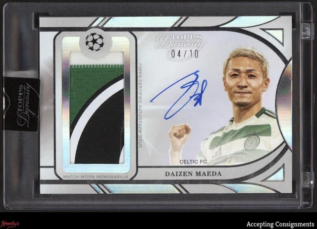 2024-25 Topps Dynasty UEFA Daizen Maeda MATCH-USED PATCH ON CARD AUTO 04/10