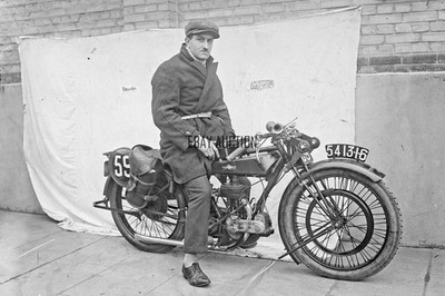 Gnome et Rhone factory racer Bernard 1925 6 hour endurance press photo