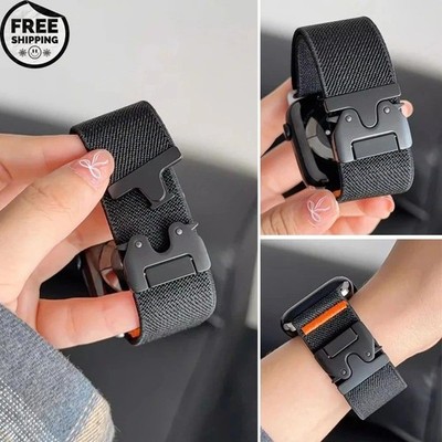 Parachute Nylon Strap for Apple Watch Ultra 2 10 9 8 7 SE 49mm 45mm Band