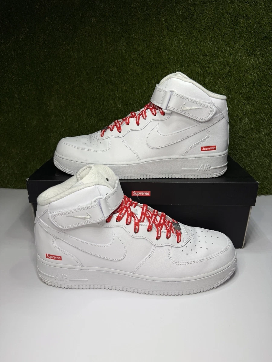Las mejores ofertas en Nike Supreme x Air Force 1 Mid Box Logo