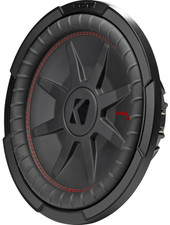 Kicker 12" Shallow-Mount Subwoofer Dual 4-Ohm Voice Coils 500W RMS 1000W Peak