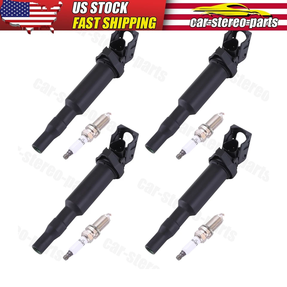4 катушки зажигания и иридиевая свеча зажигания UF592 для BMW 228i 320i 328i 428i 528i 535i - Изображение 2 из 4