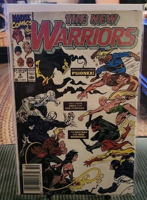 The New Warriors #4 (1990 Marvel Comics) FN 