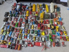 Large Vintage Diecast Car Job Lot Matchbox Corgi Dinky Cars Trucks 70s 80s