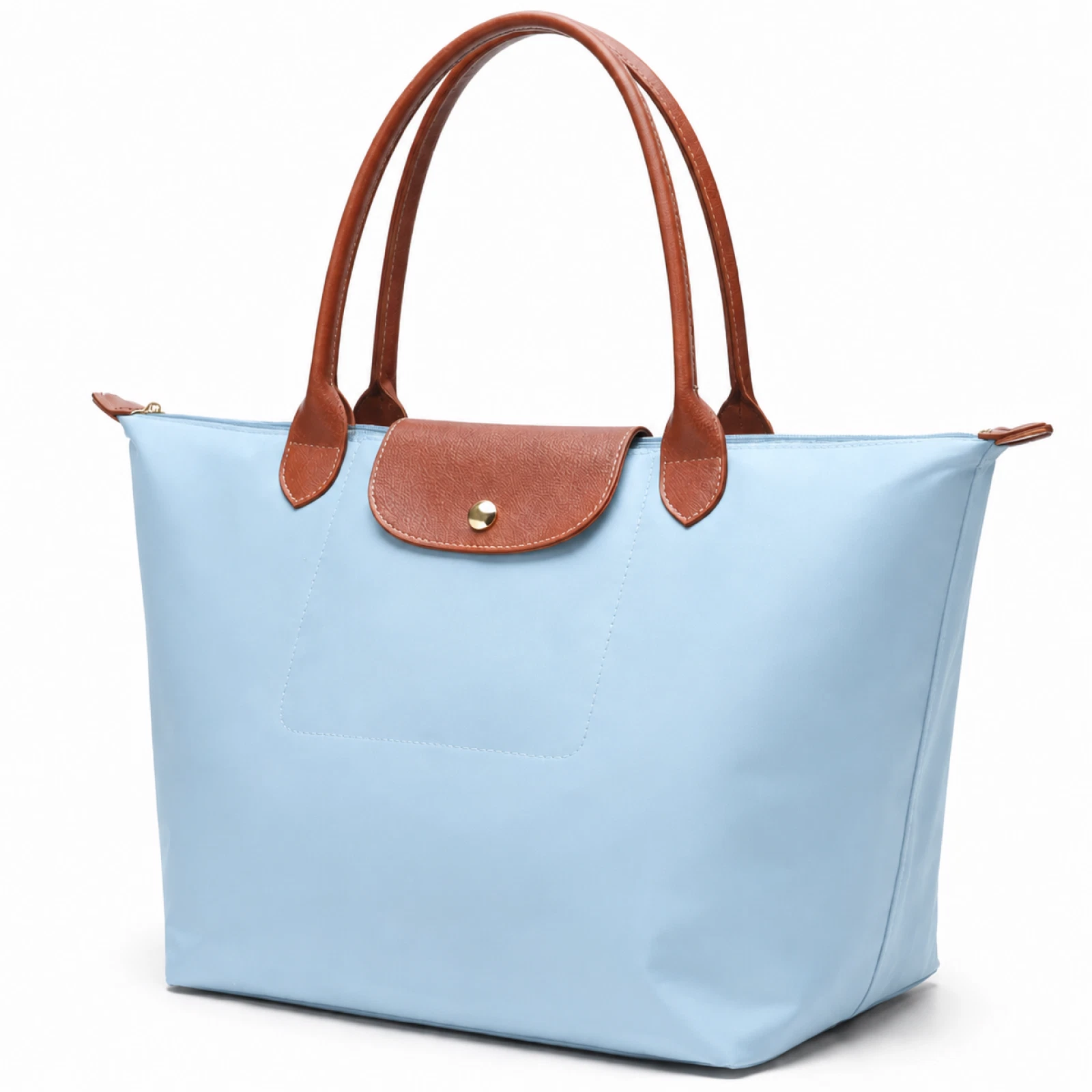 Ladies Tote Bag Large Capacity Waterproof Nylon Foldable Shoulder Handbag Travel