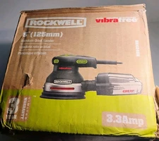Rockwell 5'' Random Orbit Sander, Vibrafree, Open Box, Professional