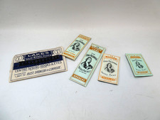 ANTIQUE VINTAGE SEWING NEEDLES 4 ASSORTED PACKETS ADVERTISING PRINT + HOOK EYES