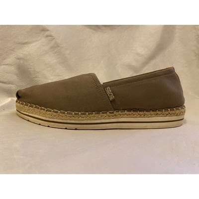 BOBS Womens Size 10 Skechers Breeze New Discovery Slip On Espadrilles Grey Taupe