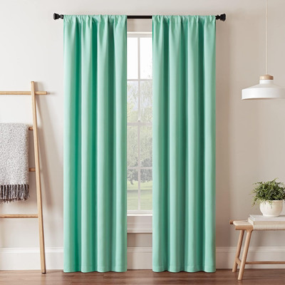 Eclipse Blackout Curtains for 37''W x 84''L (Pack of 1), Mint 