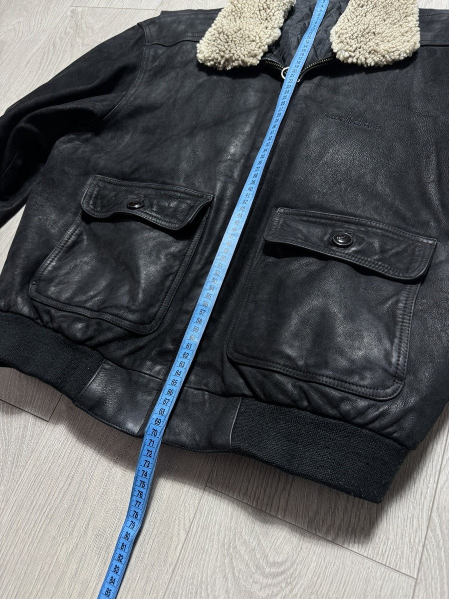 Adidas Vintage Leather Jacket 1972 Winter Olympics Sapporo Japan