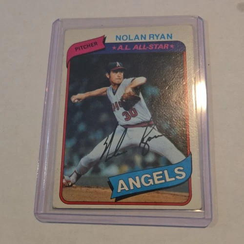 Topps 1980 Nolan Ryan #580 Angels A.L. All-Star 1980 Topps Baseball Trading Card