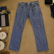 Levi Strauss Signature Gold Relaxed Fit Straight Leg Jeans Mens 36x34 Blue