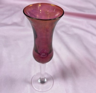 Set of 5 Ruby Red Clear Small Wine cup=