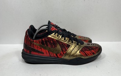 Nike KB Mentality Black Gold Red Iron Man 704942-008 Men s Size 10.5 Shoes Kobe