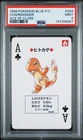 PSA 9  Charmander Ace of Clubs #004 Pokemon Blue Poker Playing Card Vintage 1996