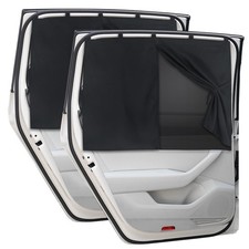 Car Window Shades, 2 PCS Magnetic Double Layer Auto Sun Shade for Side Window...