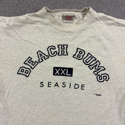 Vintage Beach Bums Seaside Heathered Light Gray T-Shirt Size XL ONEITA