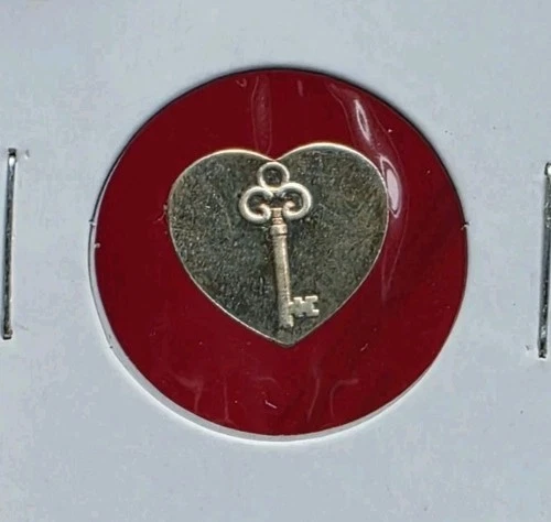 Key To My Heart - 1 Gram .999 Fine Pure Silver Bullion Mini Bar Ingot Coin Round