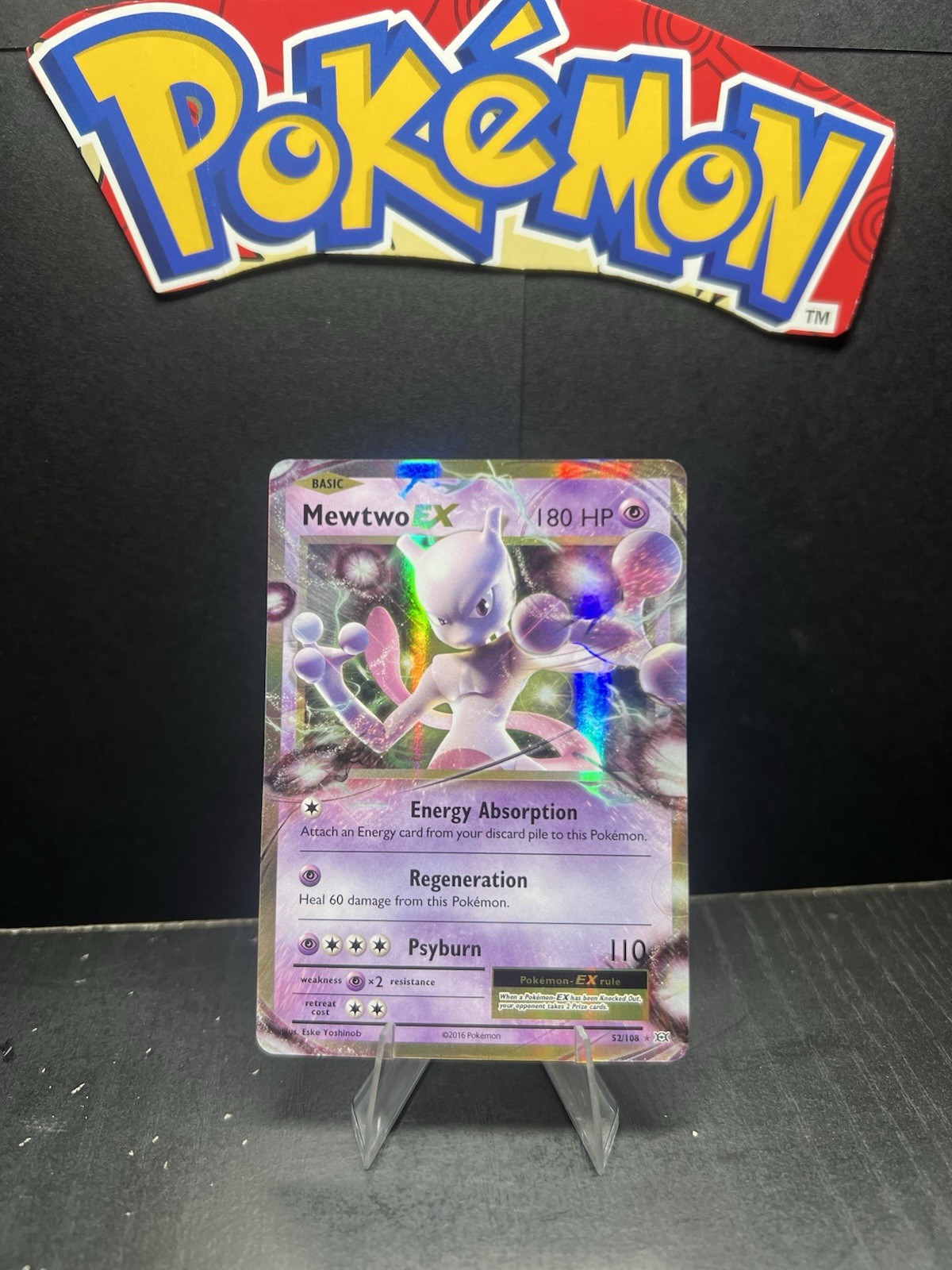 Mewtwo EX 52/108 XY: Evolutions- NM Ultra Rare Pokémon TCG