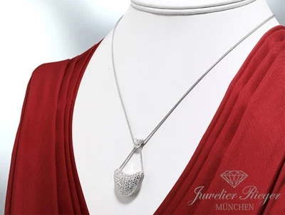 Damiani Collier Diamanten ca. 1,4 ct. Brillanten Weissgold 750 Kette Gold - Bild 1 von 4