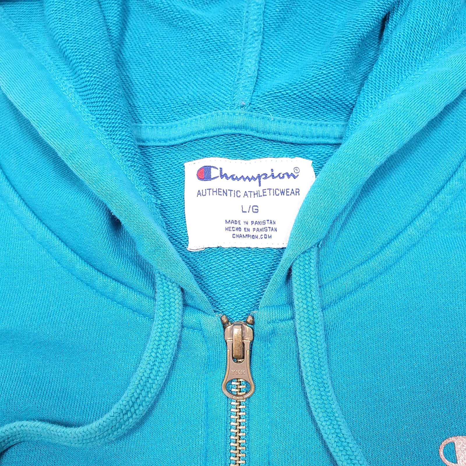 CHAMPION Full Zip Hoodie Jumper Sweatshirt Womens L image 2