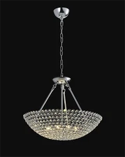 New Mordern 8 Lights Crystal Pendant Chandelier,D:20"XH:15"