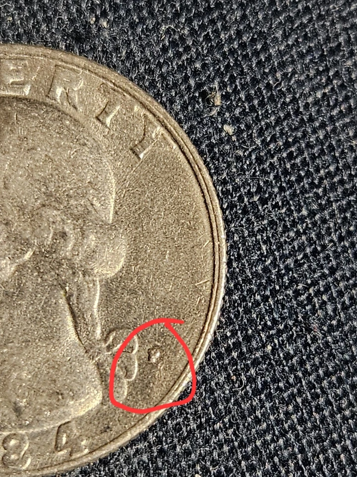 1984 P Quarter Errors Off Center, Filled In "P", Missing Letters In God We Trust - Image 2 of 4