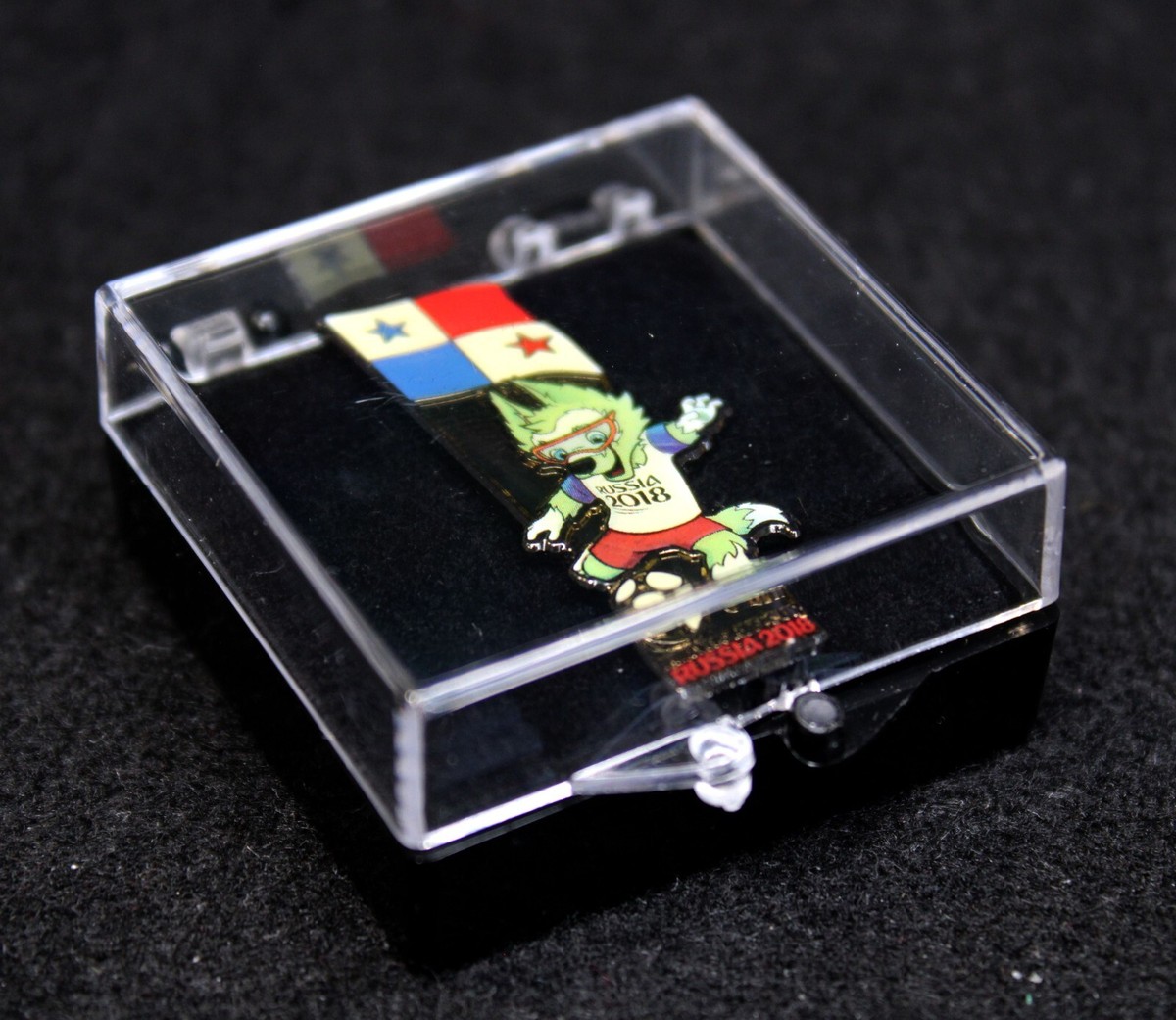 FIFA World Cup Russia 2018 Mascot Zabivaka with PANAMA Flag Metal