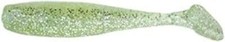 DOA Cal Shad Tail Lure 4in Silver Glitter Freshwater Soft Plastic Bait