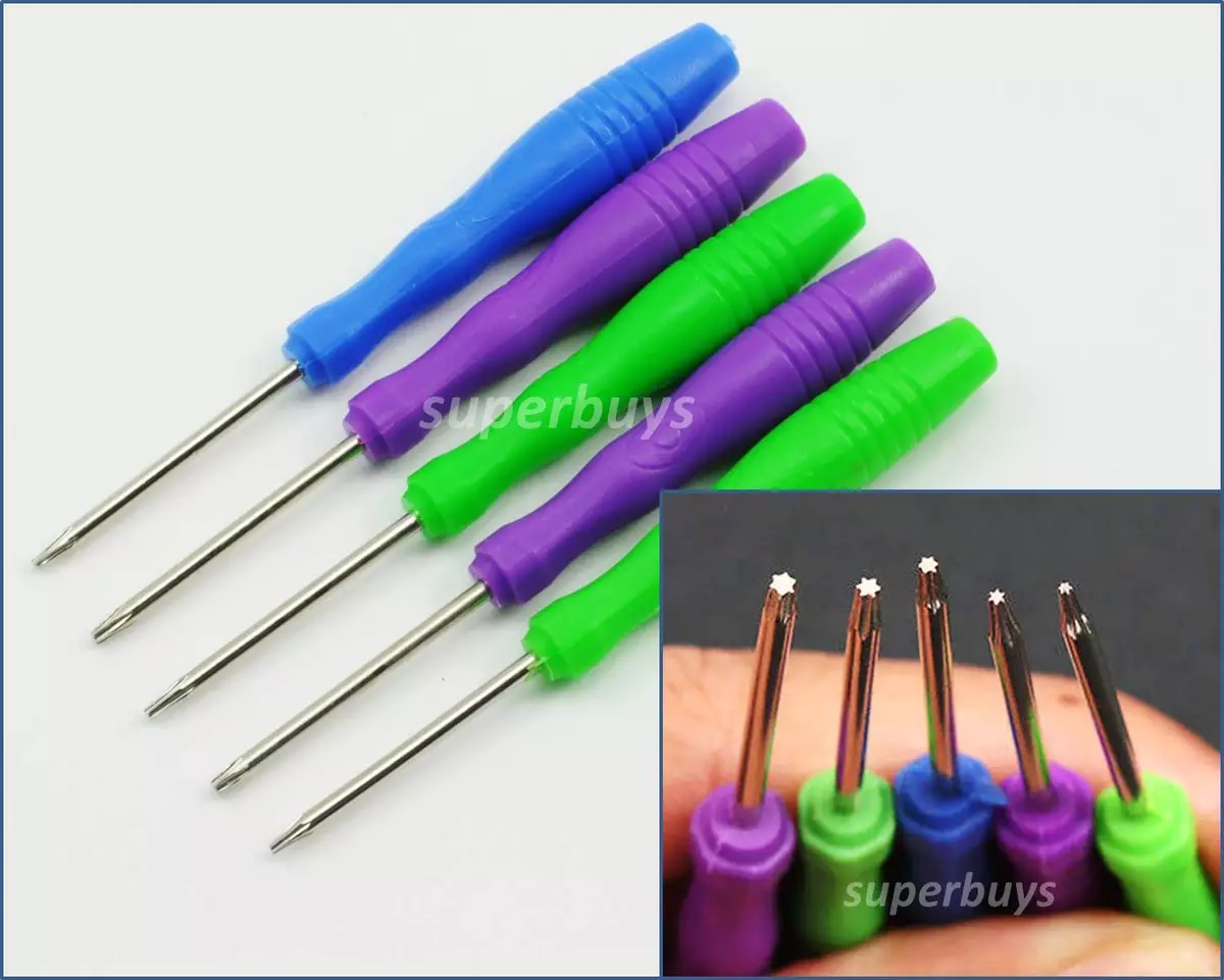 5pcs T2 3 4 5 6 Torx Mobile Phone Screwdriver Micro Mini Screw