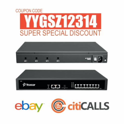 YeaStar S50 S50-011 VoIP SIP IP PBX 50 Ext IVR VM Skype 0 FXS 2 FXO 1 GSM - Photo 1 sur 11