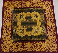 Foulard 100 Pure Silk Vintage Woman 1346 86Cm X 88Cm