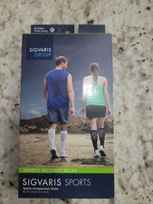 SIGVARIS Men's  Women's Small 401 Athletic Recovery Calf High Socks 15-20mmHg