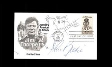 Lenny Moore Tony Dorsett John Brodie JSA Signed 1984 First Day Cover Cache FDC