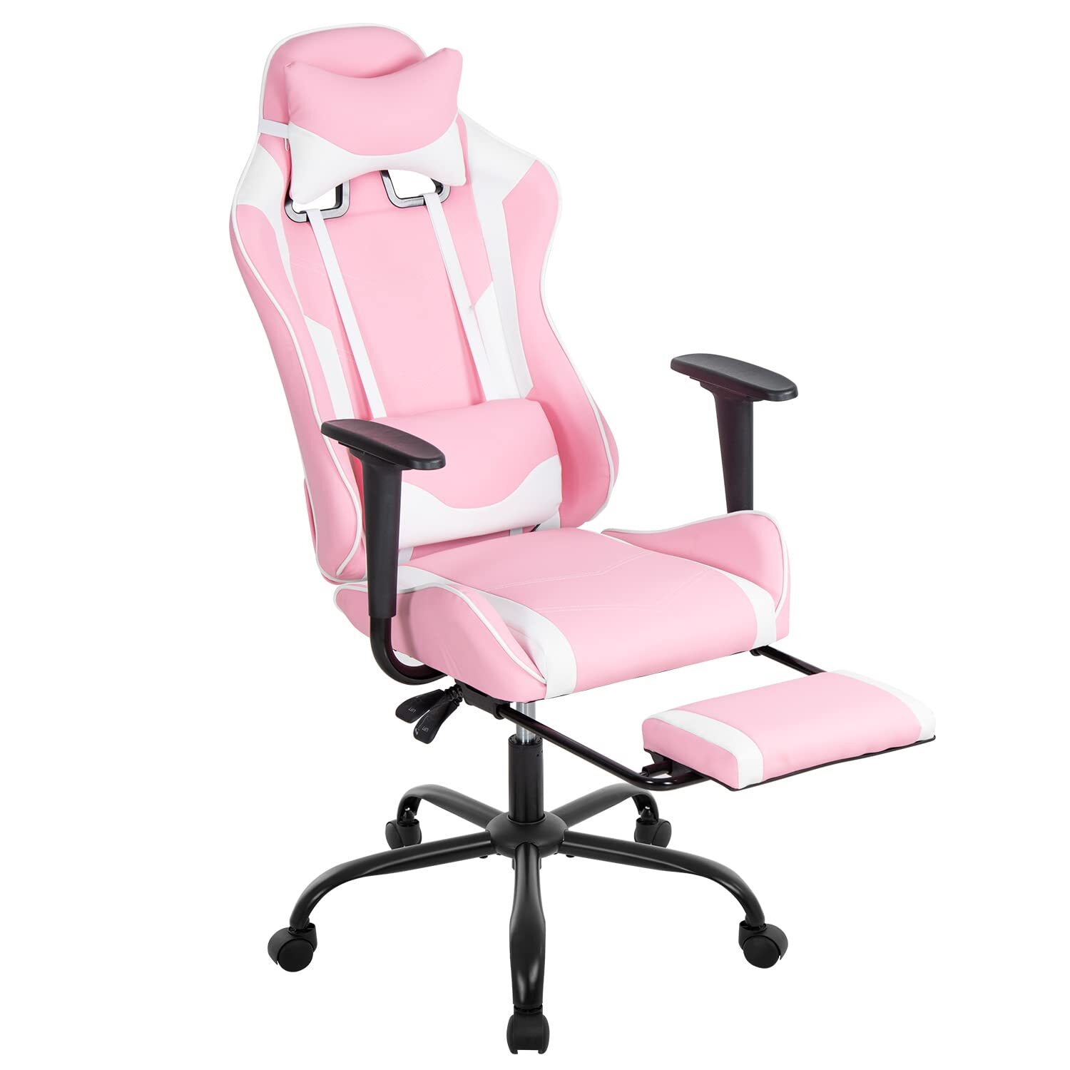 PC Gaming Chair Desk Chair Ergonomic Office Chair Executive High Back PU Leat...-image
