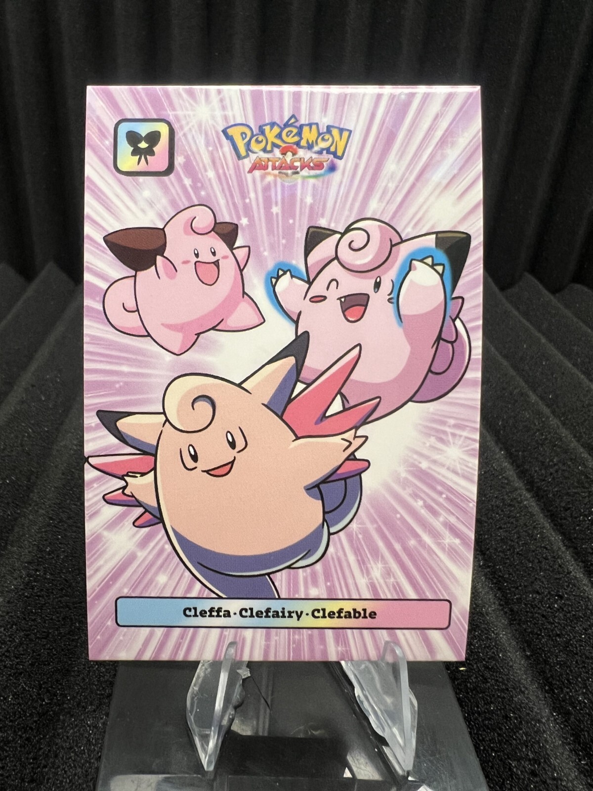 Cleffa, Clefairy & Clefable - Attack Gen 2 Cracked Ice Holo - Pokemon NM