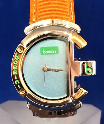ALTE VINTAGE Uhr Watch UHR BOSSINI B-623 Z-GEAR Quarz 1993 Lederarmband 