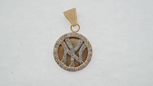 Estate Sale 1.52 TCW Diamond Pendant 12k Yellow Gold Vintage Fine Jewelry - 第 1/6 張圖片