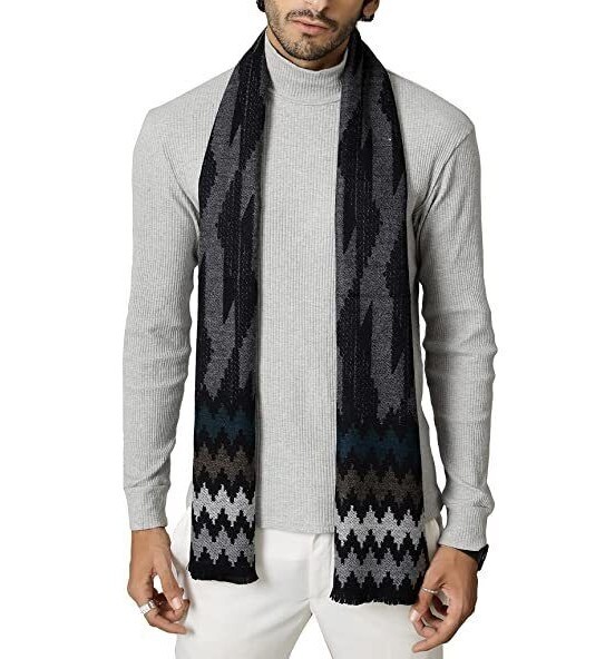 Pure Woolen Muffler Winter Scarf Neck Wrap For Mens Classic