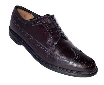 Vtg 80s Executive Imperials Brown Wingtip Derby Shoes Size 10.5 3E Made In USA Vintage Executive Imperials Men main image 4
