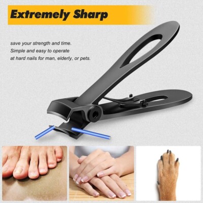 Extra Large Toe Nail Clippers For Thick, Hard Nails - Heavy Duty Stainless Steel