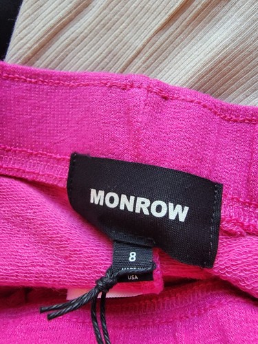 Monrow Size 8 Girls Pants Pink Jogger Sweatpants NWT - Picture 5 of 6