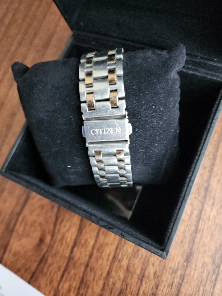 Men's Citizen Eco-Drive Two-Tone Stainless Steel Black Dial Watch - Image 2 of 3