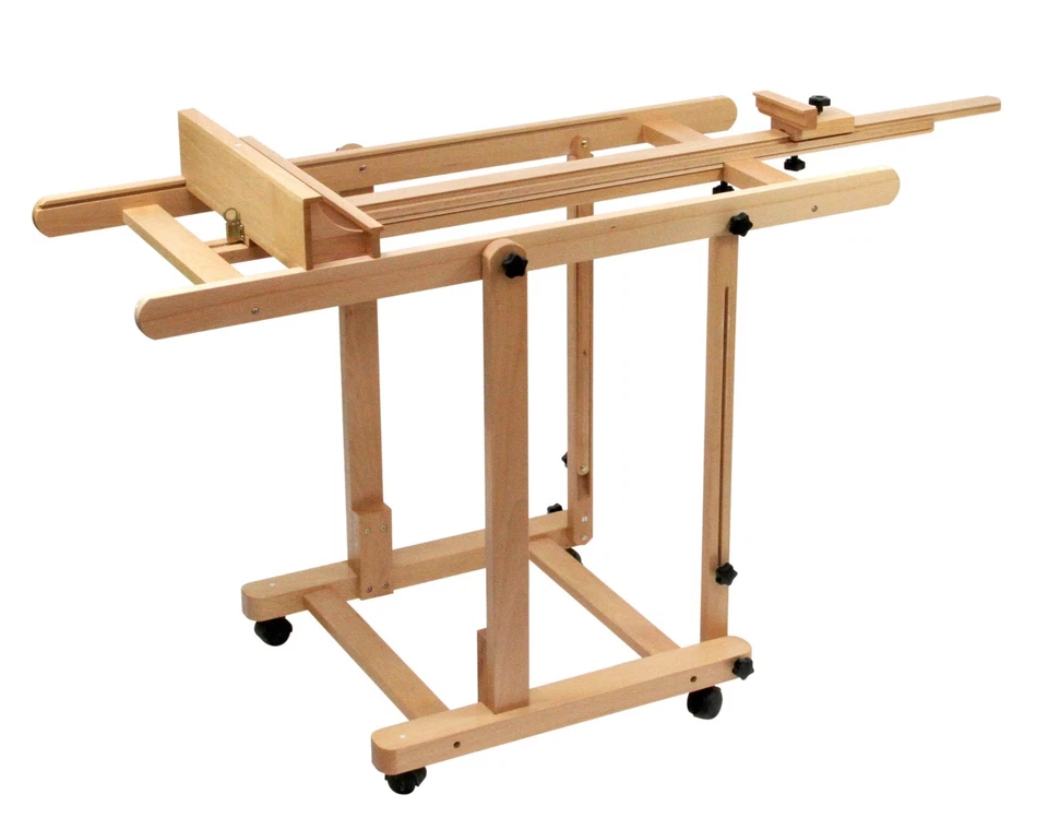 Profi-Staffelei Modell 120, Buchenholz FSC, Studio-, Atelierstaffelei, standfest - Bild 2 von 4