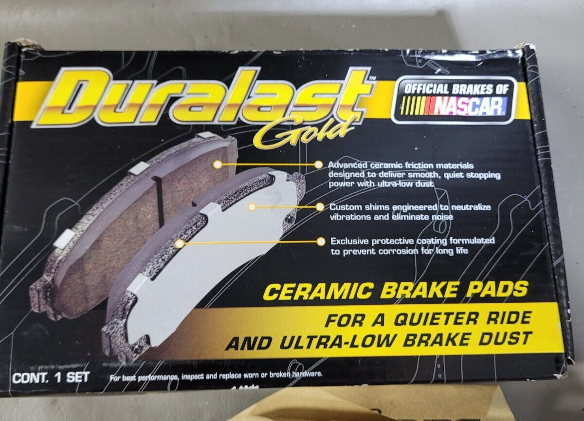 Duralast Gold Ceramic Brake Pads DG834/DG785 NEW eBay