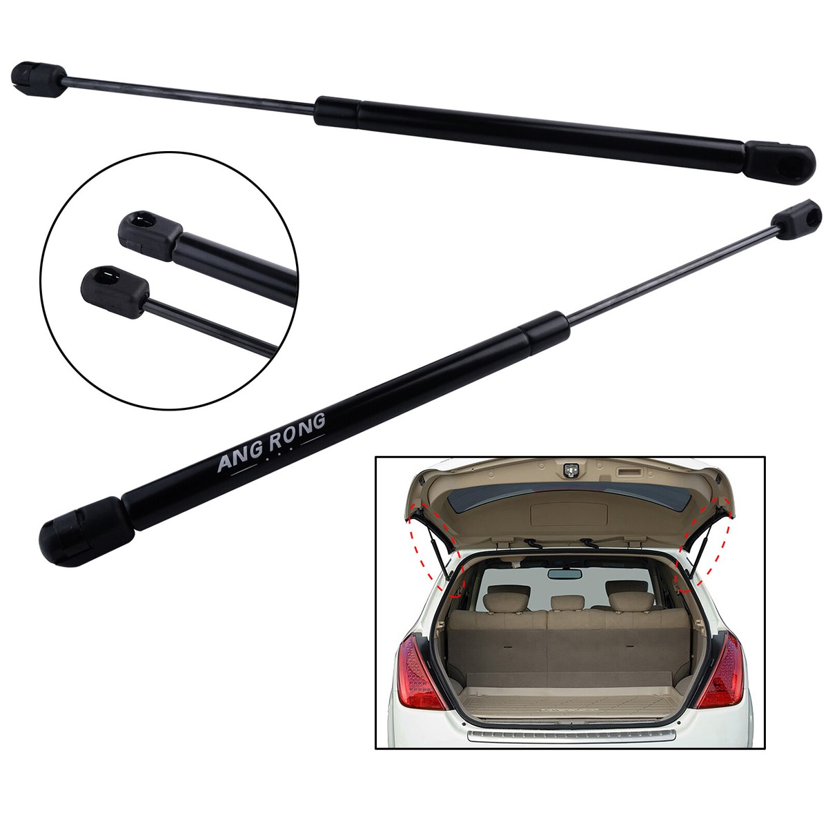 Snugtop Struts Ford Ranger 2x Rear Tailgate Gas Struts For Nissan Navara D22 D23 D40 ...